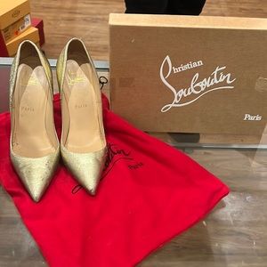 Christian Louboutin Size 38 Heels Nappa Pepite